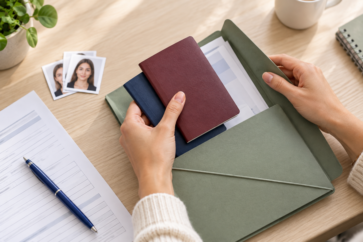 Pasaportes y documentación para trámites de extranjería